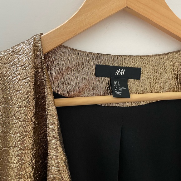 H&M Women’s Gold Cropped Jacket - Picture 6 of 8